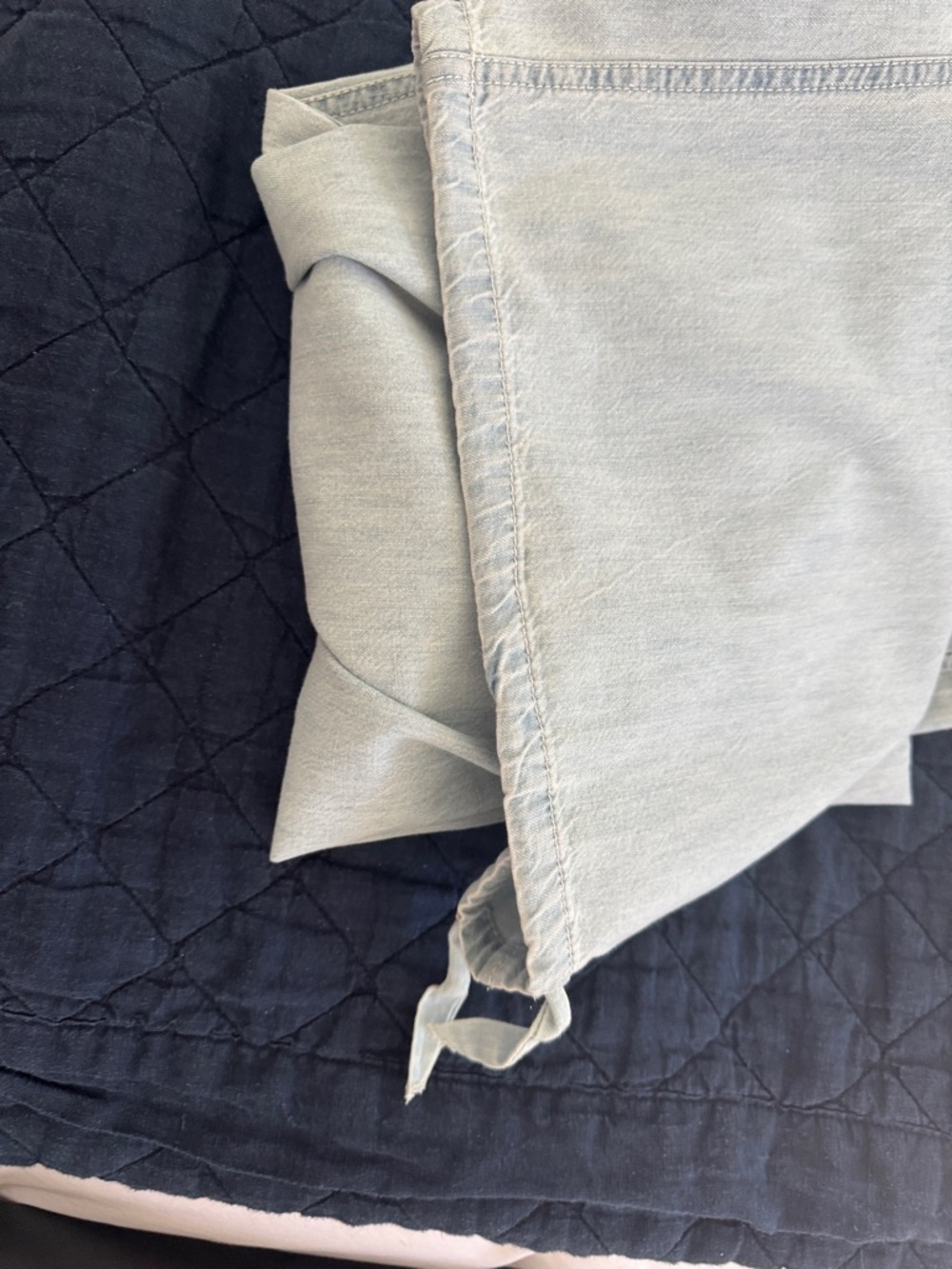 Free People Light Blue Denim Wide-Leg Overalls/Jumpsuit - Picture 6 of 11